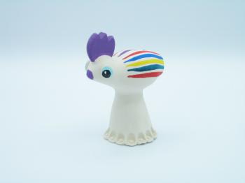 Cuccù con base in terraglia viola