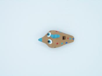 Cuccù ovetto pois azzurro